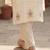 Women Ethnic Motifs Embroidered Regular Thread Work Pure Cotton Kurta with Trousers & With Dupatta