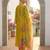 Women Floral Embroidered Regular Beads and Stones Liva Kurta with Trousers & With Dupatta