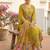 Women Floral Embroidered Regular Beads and Stones Liva Kurta with Trousers & With Dupatta