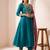 Women Ethnic Motifs Embroidered Panelled Thread Work Kurta with Trousers & With Dupatta