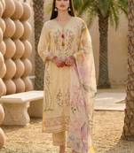 Women Floral Embroidered Regular Thread Work Kurta with Trousers & With Dupatta