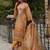 Women Floral Printed Regular Thread Work Linen Kurta with Trousers & With Dupatta