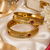 Ruby Kundan Gold Work Bangles
