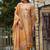 Women Floral Printed Regular Thread Work Linen Kurta with Trousers & With Dupatta