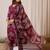 Women Floral Printed Regular Chanderi Silk Kurta with Trousers & With Dupatta