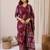 Women Floral Printed Regular Chanderi Silk Kurta with Trousers & With Dupatta
