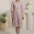 Women Floral Embroidered Regular Thread Work Pure Cotton Kurta with Trousers & With Dupatta