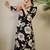 Women Floral Printed Regular Thread Work Pure Cotton Kurta with Trousers