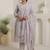 Women Floral Embroidered Regular Thread Work Pure Cotton Kurta with Trousers & With Dupatta