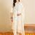 Women Ethnic Motifs Embroidered Regular Thread Work Pure Cotton Kurta with Trousers & With Dupatta