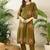 Women Floral Embroidered Regular Sequinned Pure Cotton Kurta with Trousers