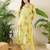 Floral Printed Thread Work Pure Cotton Kurta With Palazzos