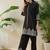 Embroidered Thread Work Pure Cotton A Line Kurta With Trousers