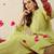 Women Floral Embroidered Regular Thread Work Kurta with Trousers