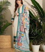 Women Ethnic Motifs Embroidered Regular Kurta with Trousers & With Dupatta