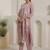 Women Solid Cotton Kurta with Trousers & Dupatta