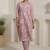 Women Solid Cotton Kurta with Trousers & Dupatta