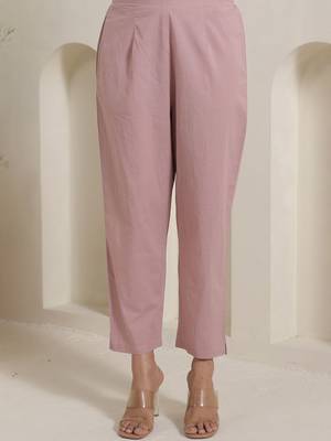 Women Solid Cotton Kurta with Trousers & Dupatta 7