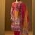 Ethnic Motifs Printed Thread Work Straight Kurta With Trousers & Dupatta