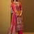 Ethnic Motifs Printed Thread Work Straight Kurta With Trousers & Dupatta