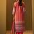 Ethnic Motifs Printed Thread Work Straight Kurta With Trousers & Dupatta