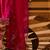 Floral Yoke Design Sequinned Velvet Straight Kurta With Trousers & Dupatta