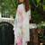 Floral Yoke Design Square Neck Thread Work A-Line Kurta With Trousers & Dupatta