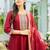 Ethnic Motifs Embroidered Sequinned A Line Kurta With Trousers & Dupatta