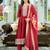 Ethnic Motifs Embroidered Sequinned A Line Kurta With Trousers & Dupatta