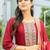 Ethnic Motifs Embroidered Sequinned A Line Kurta With Trousers & Dupatta
