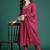 Floral Pleated Sequinned Pure Cotton Kurta with Trousers & With Dupatta