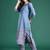 Floral Printed Regular Sequinned Pure Cotton Kurta with Trousers