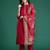 Ethnic Motifs Embroidered Regular Kurta with Trousers & Dupatta