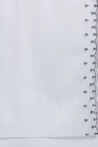 Embroidered Kurta with Trousers & Dupatta