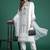 Embroidered Kurta with Trousers & Dupatta