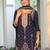 Floral Embroidered Round Neck Sequinned Straight Kurta With Palazzos & Dupatta