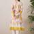 Floral Printed Pleated Round Neck Pure Cotton A-Line Kurta With Trousers