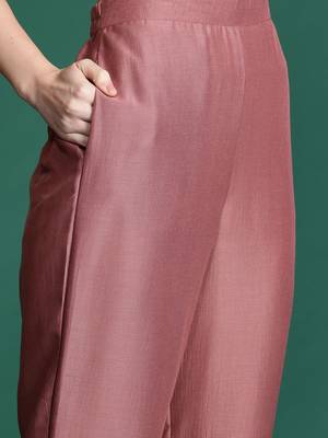 Ethnic Motifs Embroidered Sequinned Kurta with Trousers & With Dupatta 3