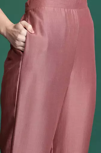 Ethnic Motifs Embroidered Sequinned Kurta with Trousers & With Dupatta