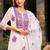 Women Floral Embroidered Regular Thread Work Kurta with Trousers & With Dupatta