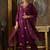 Floral Embroidered Thread Work Kurta With Trousers And Dupatta