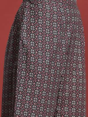 Floral Printed Angrakha Gotta Patti Pure Cotton Kurta Set & Dupatta 3