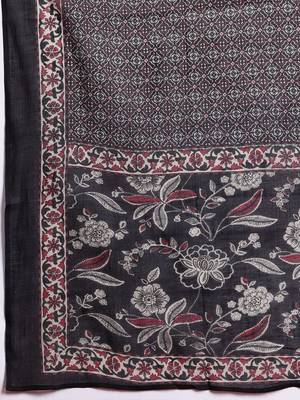 Floral Printed Angrakha Gotta Patti Pure Cotton Kurta Set & Dupatta 4