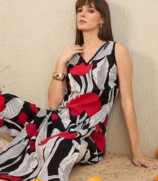 Floral Printed Pure Cotton Straight Kurta With Trousers