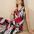 Floral Printed Pure Cotton Straight Kurta With Trousers