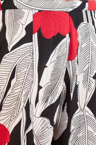 Floral Printed Pure Cotton Straight Kurta With Trousers