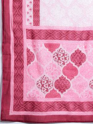 Printed Empire Mirror Work Pure Cotton Kurta With Trousers & Dupatta 4