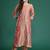 Floral Embroidered Thread Work Kurta with Trousers