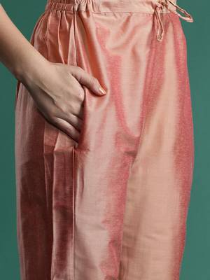 Floral Embroidered Thread Work Kurta with Trousers 4