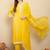 Straight Mirror Work Kurta with Trousers & Dupatta
